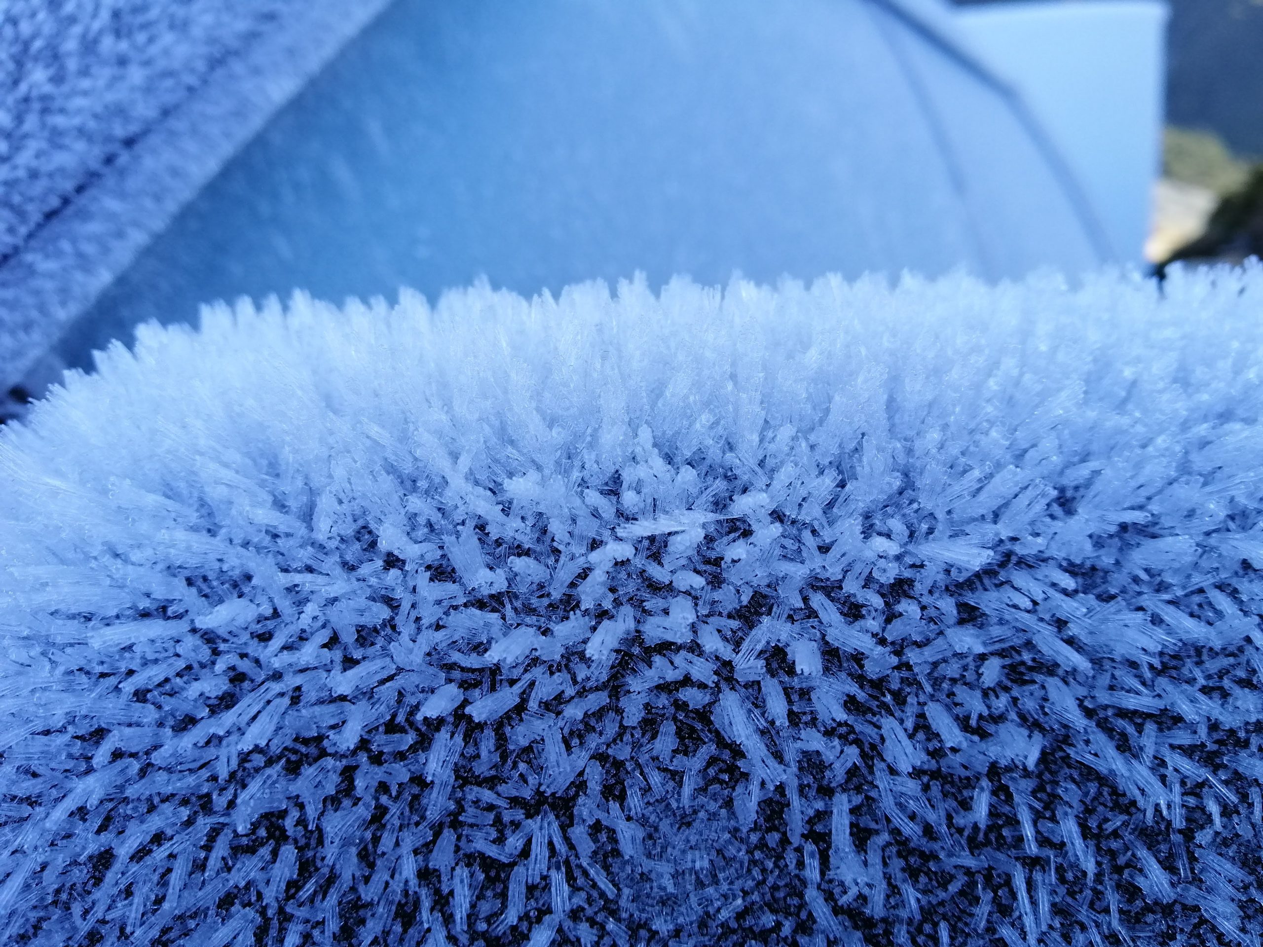 Frost on the car