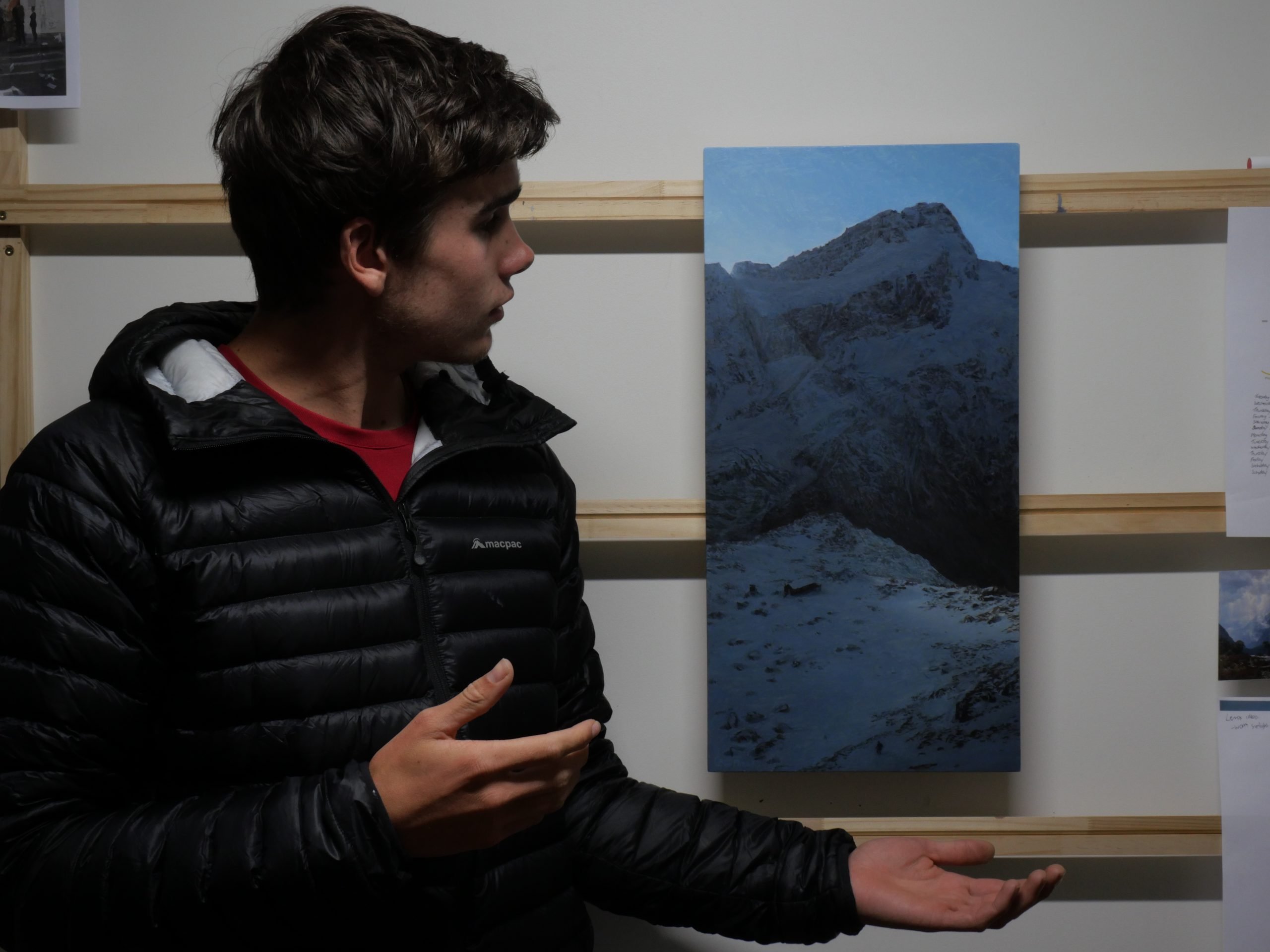 Photo of myself with my painting